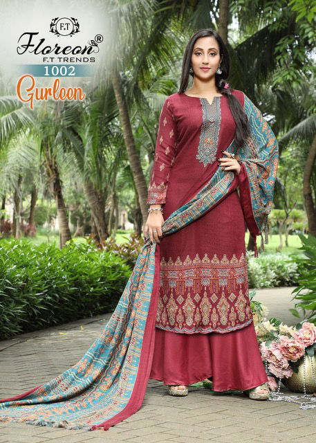 Floreon Gurleen Casual Wear Pashmina Wholesale Dress Material Collection